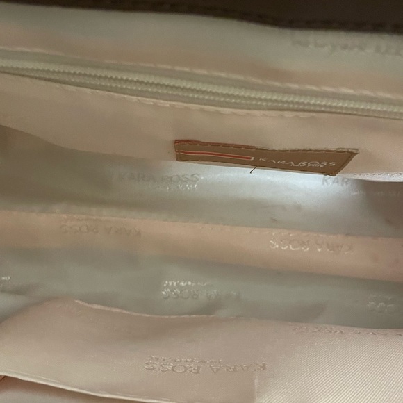 NWOT Kara Ross Designer Wicker Handbag With Gold Chain - Picture 9 of 10